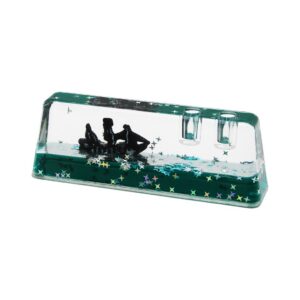 KALEMLİKLİ YEŞİL SU -YILDIZLI D.GEN MİKA YÜZEN BATMAYAN GEMİ DEKORATİF AKVARYUM 5X14X2.5-3.5CM (5286)