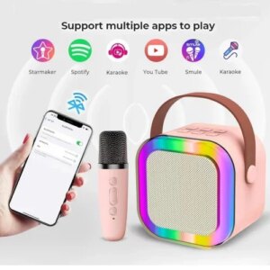 Karaoke Mikrofon Hoparlör Seti Mini (5286)