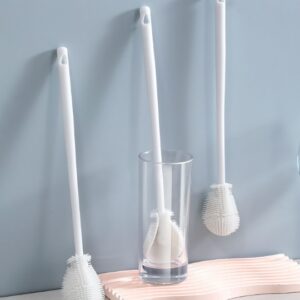 Kavanoz ve Biberon Yıkama Fırçası Silikon Beyaz (5286)