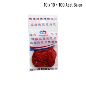 KIRMIZI 100PCS BALON G-90A (5286)