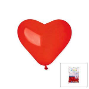 KIRMIZI KALP BALON 10 İNÇ - 25CM - 100PCS (5286)
