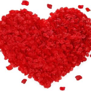 Kırmızı Renk Gül Yaprağı Şekilli Konfeti – 5 Paket 500 Adet (5286)