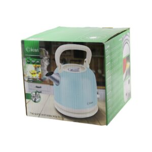 KİWİ KK-3340B MAVİ NOSTALJİ DEMLİK MODELÇELİK KETTLE SU ISITICI 2.2LT 1800W PASLANMAZ ÇELİK GÖVDE- GİZLİ RESİZTANS (5286)