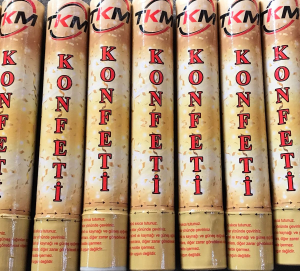 KONFETİ KARNAVAL METALİK RENKLİ 30CM (5286)