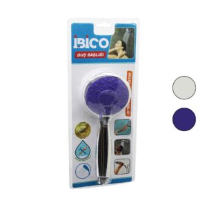 KÜÇÜK YUVARLAK - BOMBELİ=8CM DUŞ BAŞLIK KADEMELİ KROM GÖVDE-BEYAZ-RENKLİ ZEMİN SAP:11.5CM (5286)