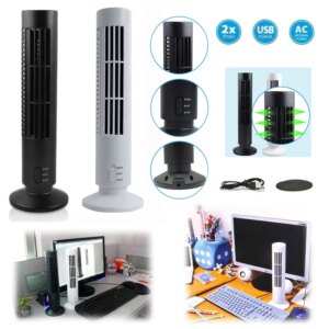 Kule Tipi USB Elektrik Fan Yapraksız Klima Fanı (5286)