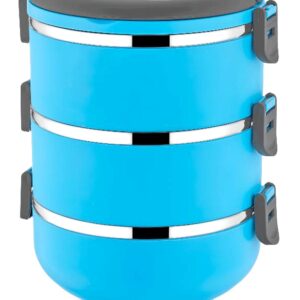 MAVİ 3LÜ SEFER TASI SAKLAMA KABI 1.8LT (5286)