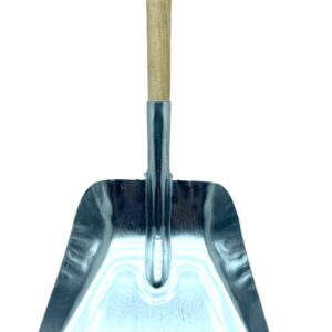 METAL BÜYÜK - GENİŞ GALVANİZ FARAŞ KÜREK AHŞAP SAPLI (5286)