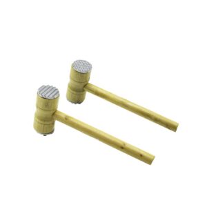 METAL ÇİFT BAŞLI AHŞAP SAPLI TOKMAK - ET DÖVECEK TOKMAK= 4.3 X 10CM SAPLI=25.5CM (5286)