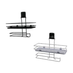 METAL MİX : SİYAH - KROM ROZA RAFLI KAĞIT HAVLULUK YAPIŞKANLI MONTAJ - PLS RAF (5286)