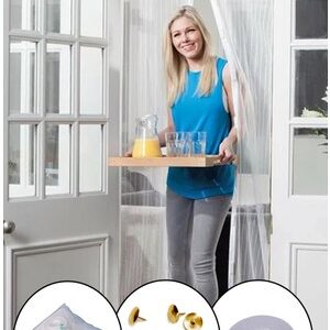 Mıknatıslı Kapı Sinekliği Tül Perde 105 x 205 cm (5286)