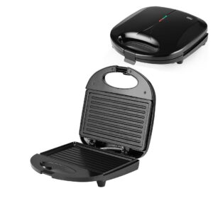 MİNİ ELEKTRİKLİ TOST MAKİNESİ 2 DİLİM YAPIŞMAZ YÜZEY - KİLİTLENEBİLİR KAPAK 750W SSM-2588 (5286)