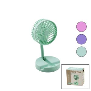 MİNİ FAN W-1630-A SDR-B07 M.ÜSTÜ VANTİLATÖR USB ŞARJLI KATLANIR FAN=12.5CM - AYAK=12.5CM 180 DERECE AYARLI TELEFONLUKLU (5286)