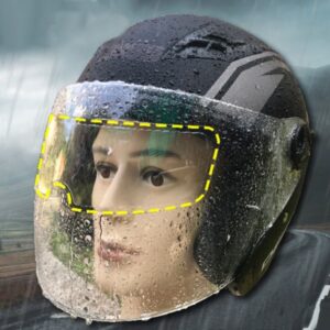 Motosiklet  Kaskı İçin Yağmur Kaydırıcı Film (5286)