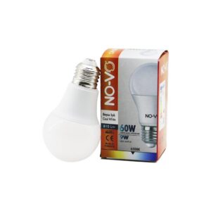 NO-VO 9W=60W E27 BEYAZ LED AMPUL 6500K - 810Lm (5286)