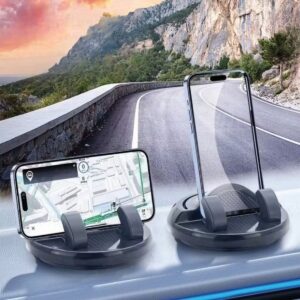 Numaratörlü Güçlü Yapışkanlı 360 Derece Dönebilen Su Geçirmez Araç İçi Telefon Tutucu Plastik Aparat (5286)