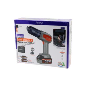 OTO ARAÇ TYPE-C SARJLI EL TİPİ BASINÇLI HAVA ÜFLEME - SÜPÜRGE MAKİNE YEDEK BATARYA - 2 X FİLTRE MİKROFİBER BEZ 8 BAŞLIK 120W AHV-17 (5286)