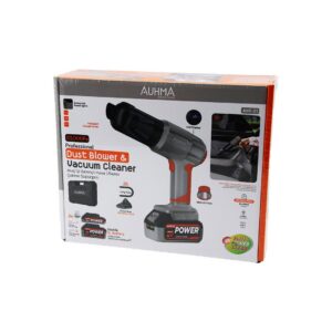 OTO ARAÇ TYPE-C SARJLI - LCD EKRAN EL TİPİ BASINÇLI HAVA ÜFLEME - SÜPÜRGE MAKİNE YEDEK BATARYA - 2 X FİLTRE MİKROFİBER BEZ 8 BAŞLIK 175W AHV-21 (5286)