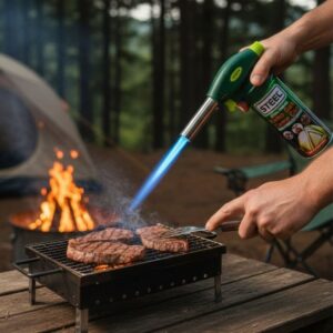 Outdoor Kamp, Piknik ve Tamir İşleri İçin Kamp Gazı Seti – Taşınabilir Pürmüz Alev Tabancası ve Yüksek Performanslı Gaz Kartuşu (5286)