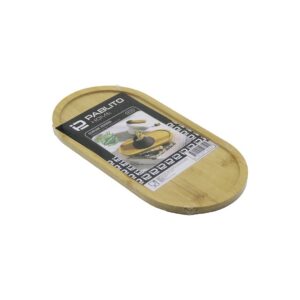 OVAL AHŞAP BAMBU YAĞDANIK ALTLIK - SUNUM TEPSİ 12X24X0.8CM (5286)