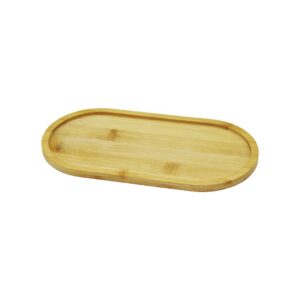 OVAL AHŞAP BAMBU YAĞDANLIK ALTLIK 12X23CM (5286)
