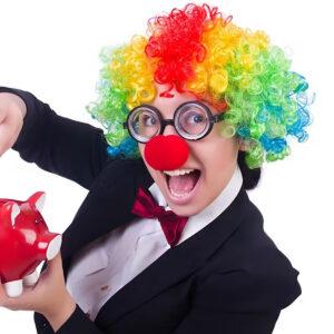 Palyaço Kostüm Aksesuar Seti 3’lü – Peruk Burun Gözlük (5286)