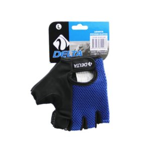 PARMAKSIZ - FİLELİ SPORCU ELDİVENİ MAVİ /SİYAH LARGE (5286)