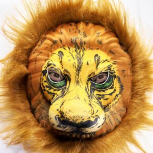 Peluş Aslan Maskesi Kahverengi Yeleli Mega Peluş 33 No (5286)