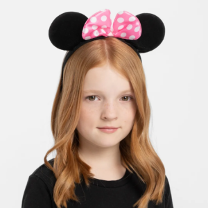 Pembe Fiyonklu Minnie Mouse Tacı Mini Kulak (5286)