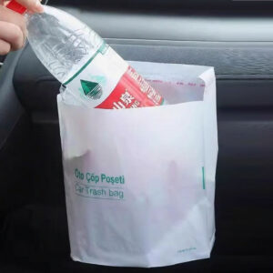 Pratik Su Geçirmez Oto Araba Çöp Poşeti Yapışkanlı 20 Adet (5286)