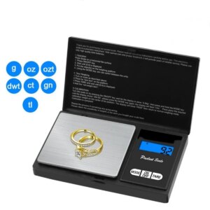 Professional Hassas Terazi 500 gram Kapasiteli 0.1 Hassasiyetli Dijital Kapaklı Tartı (5286)