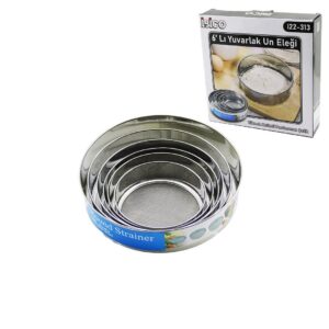 RAUND STRAİNER 6PCS METAL UN ELEK SETİ 15-17.5-19-20.5-24-27CM (5286)