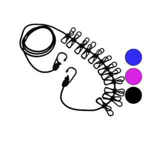 RENKLİ LASTİK 12PCS METAL MANDALLI ÇAMAŞIR İPİ (5286)