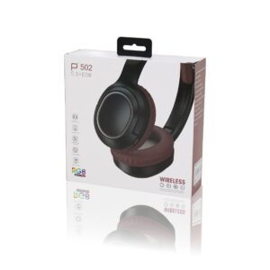 RGB RENKLİ IŞIKLI ŞARJLI BLUETOOTH KULAK ÜSTÜ KABLOSUZ KULAKLIK PL-2372 (5286)