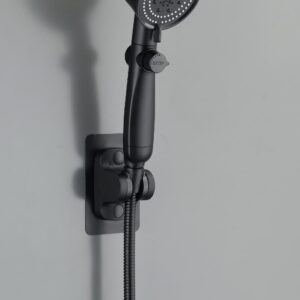 ROYAL SİYAH PERVANELİ KADEMELİ STOPLU  DUŞ BAŞLIK (5286)