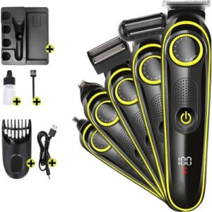 Saç &amp; Sakal Şekillendirici Tıraş Makinesi Erkek Bakım Seti 5 in 1 Ultimate (5286)