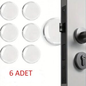 Şeffaf Silikon Mobilya ve Kapı Durdurucu Darbe Pedi 6 lı (5286)