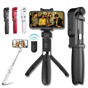 Selfie Stick L01 Bluetooth Kumandalı Selfie Çubuğu Tripod Monopod (5286)