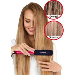 Seramik Kaplı Pembe Detay Saç Düzleştirici (5286)