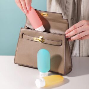 Seyahat Tipi Doldurulabilir Krem Şampuan Kutusu 3 lü Set (5286)