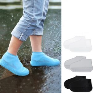 Silikon Ayakkabı Kılıfı Kaymaz Su Kir Geçirmez L Beden Siyah (5286)