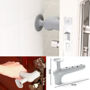 Silikon Duvar Koruyucu Kapı Stoperi GRİ (5286)