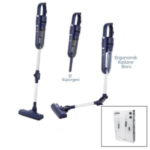 SİNBO SVC-8625 DİKEY ELEKTRİKLİ PRATİK SÜPÜRGE ERGOMİK KATLANABİLİR BORU - ESNEK HAREKET 600W MOTOR - 3 HEPA FİLTRE (5286)
