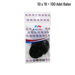 SİYAH 100PCS BALON G-90A (5286)