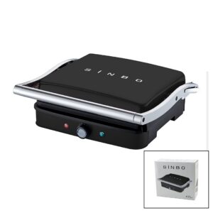 SİYAH IZGARA VE TOST MAKİNESİ AYARLANABİLİR ISI 180 DERECE AÇILABİLİR ÜST GÖVDE SSM-2571 (5286)