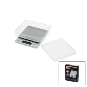 SUPERIOR MINI I-2000 3000GR/0.1GR MİNİ=10.5X13CM HASSAS TARTI - TERAZİ ŞEFFAF PLS.KAPAK  PİLLİ (5286)