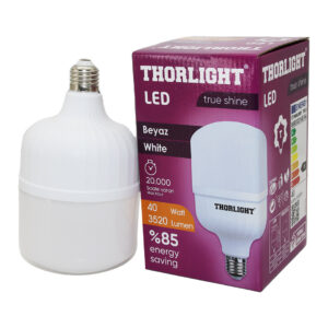 THORLIGHT 40W E27 TORCH T-SHAPE BEYAZ LED AMPUL T-40B (5286)