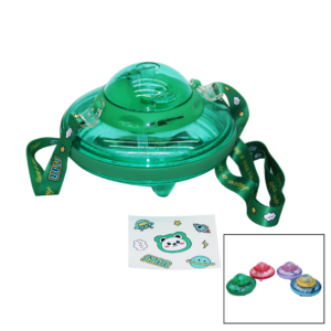 UFO MODELİ RENKLİ MİKA KRİSTAL SULUK MATARA PİPETLİ - TAŞIMA ASKILI 550ML ( HERHANGİ BİR RENK  GÖNDERİLİR )  (5286)