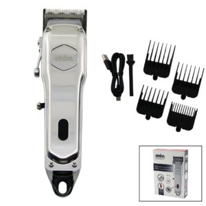 USB ŞARJLI - DİJİTAL GÖSTERGE SAÇ - SAKAL KESME TRAŞ MAKİNESİ ÇELİK GÖVDE - KOLLU TARAK AYARI SHC-1905 (5286)