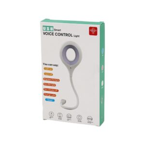 USB SMART VOICE CONTROL LİGHT SESLİ IŞIK AYARLI MİNİ YUVARLAK USB 16 LEDLİ LAMBA AKROBAT KOLLU 2W 5V-0.5A (5286)